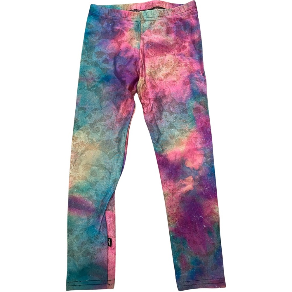 GUC Zara Terez Toddler Girl Large Multi Color Skull Leggings
